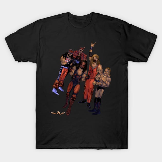 The PAC wrestling Art AEW T-Shirt by Triple R Art